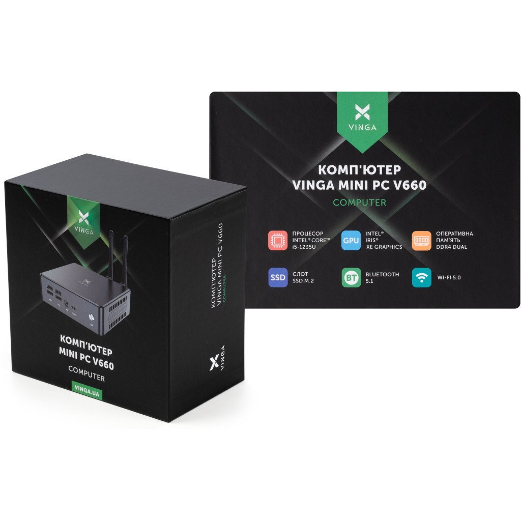 Комп’ютер Vinga Mini PC V660 (V6601235U.321T)
