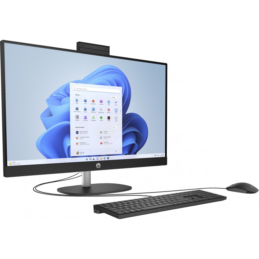 Комп’ютер HP 27-cr0040ua AiO / Ryzen5 7520U, 16, 512, WiFi, Cam, K&M (A1QY2EA)