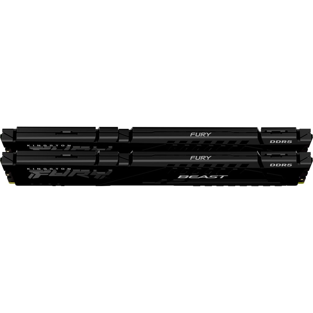 Модуль пам’яті для комп’ютера DDR5 16GB (2x8GB) 6000 MHz Beast Black EXPO Kingston Fury (ex.HyperX) (KF560C30BBEK2-16)