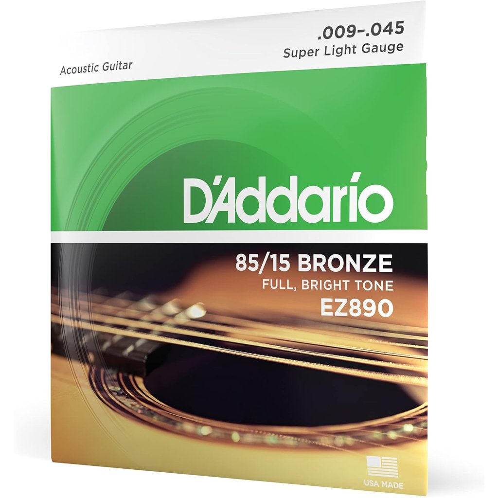 Струни для гітари D’Addario 85/15 Bronze Super Light (09-45) (EZ890)