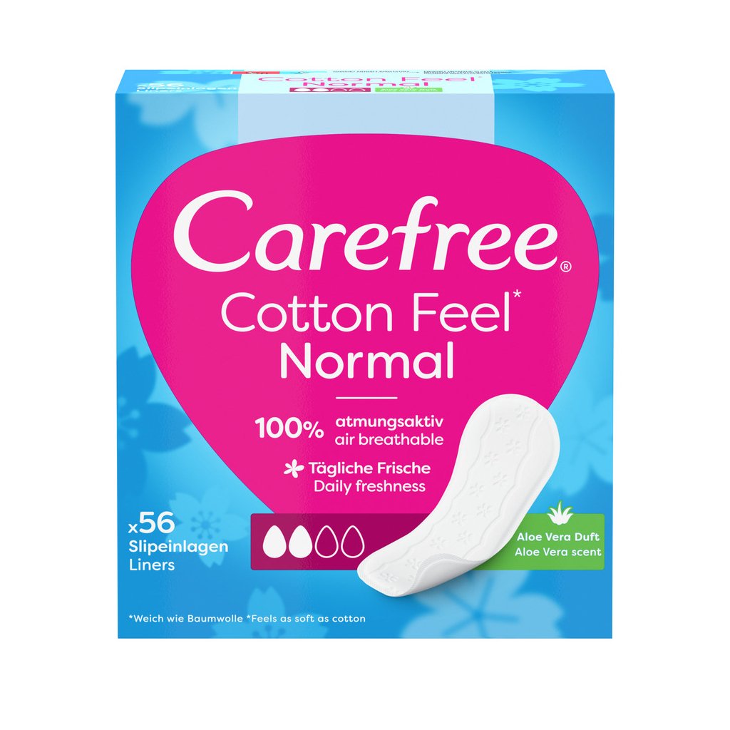 Щоденні прокладки Carefree М’якість бавовни з Алое 56 шт. (3574661486307)