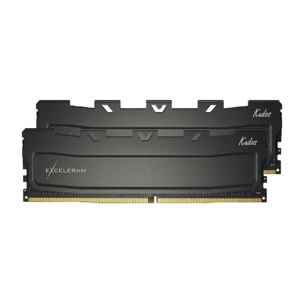 Модуль пам’яті для комп’ютера DDR4 32GB (2x16GB) 3200 MHz Black Kudos eXceleram (EKBLACK4323222XD)