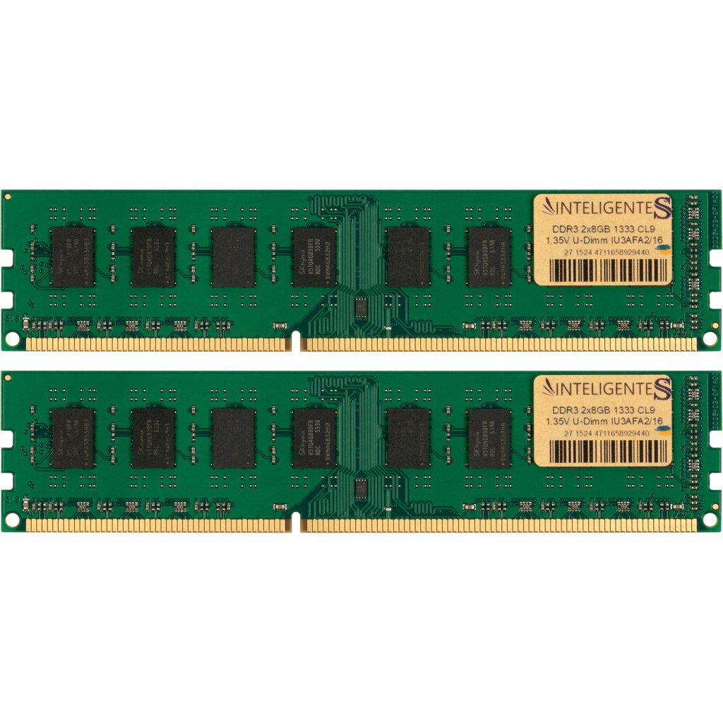 Модуль пам’яті для комп’ютера DDR3L 16GB (2x8GB) 1333 MHz INTELIGENTES (IU3AFA2/16)