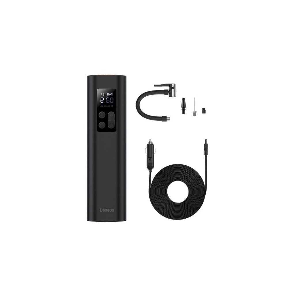 Автомобільний компресор Baseus Super Mini Inflator Pump Black (CRCQ000001)