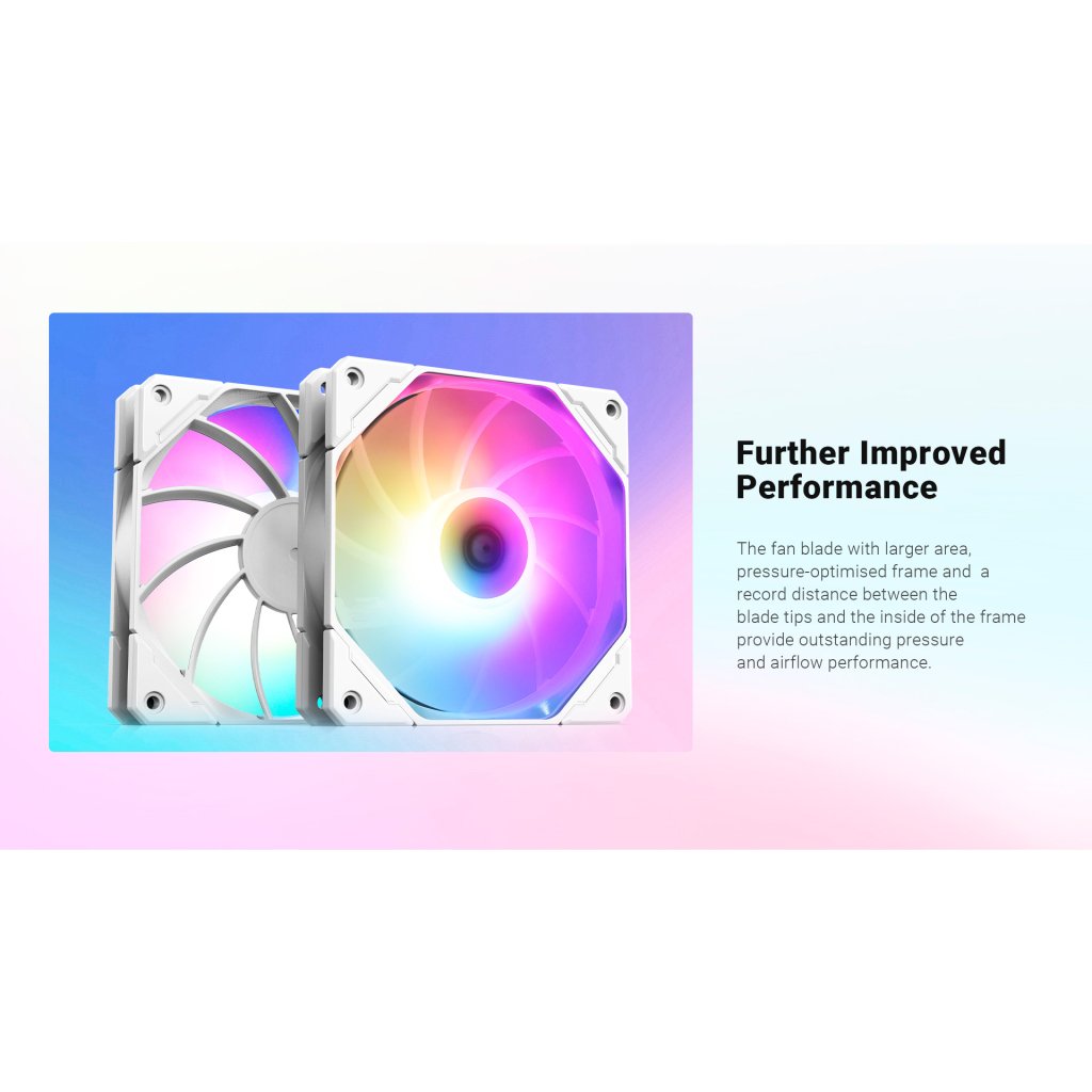 Кулер до корпусу ID-Cooling TF-12025-PRO ARGB REVERSE WHITE