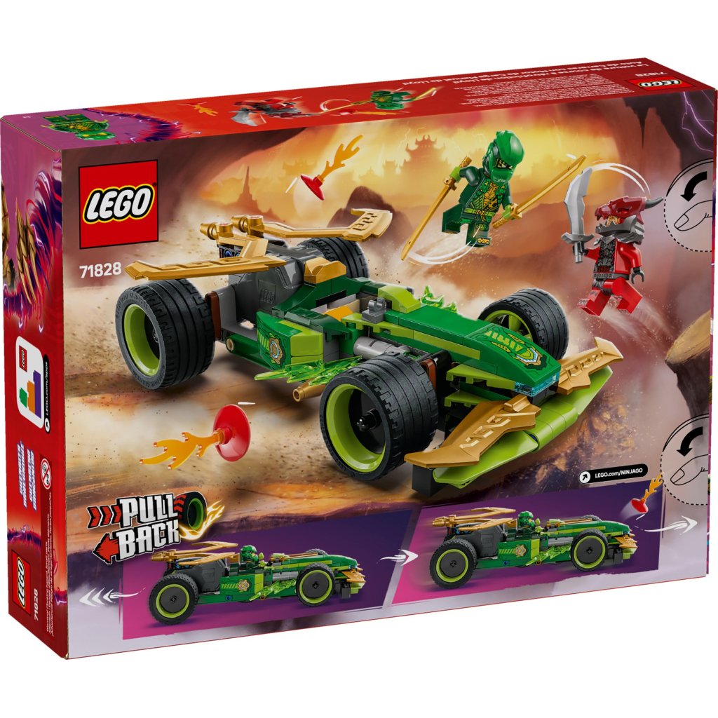 Конструктор LEGO Ninjago Автомобіль для перегонів Лойда з інерційним двигуном (71828)