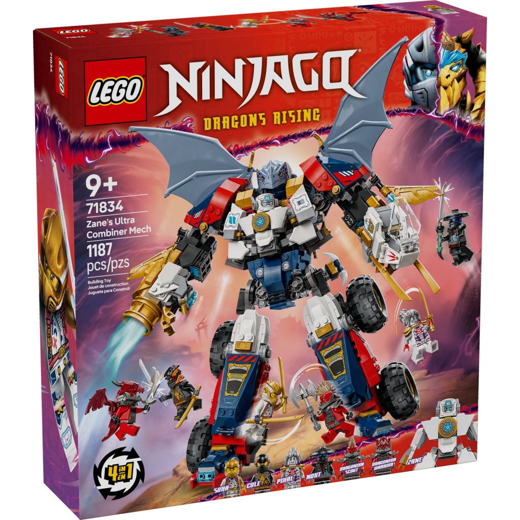 Конструктор LEGO Ninjago Ультраоб”єднувальний робот Зейна (71834)