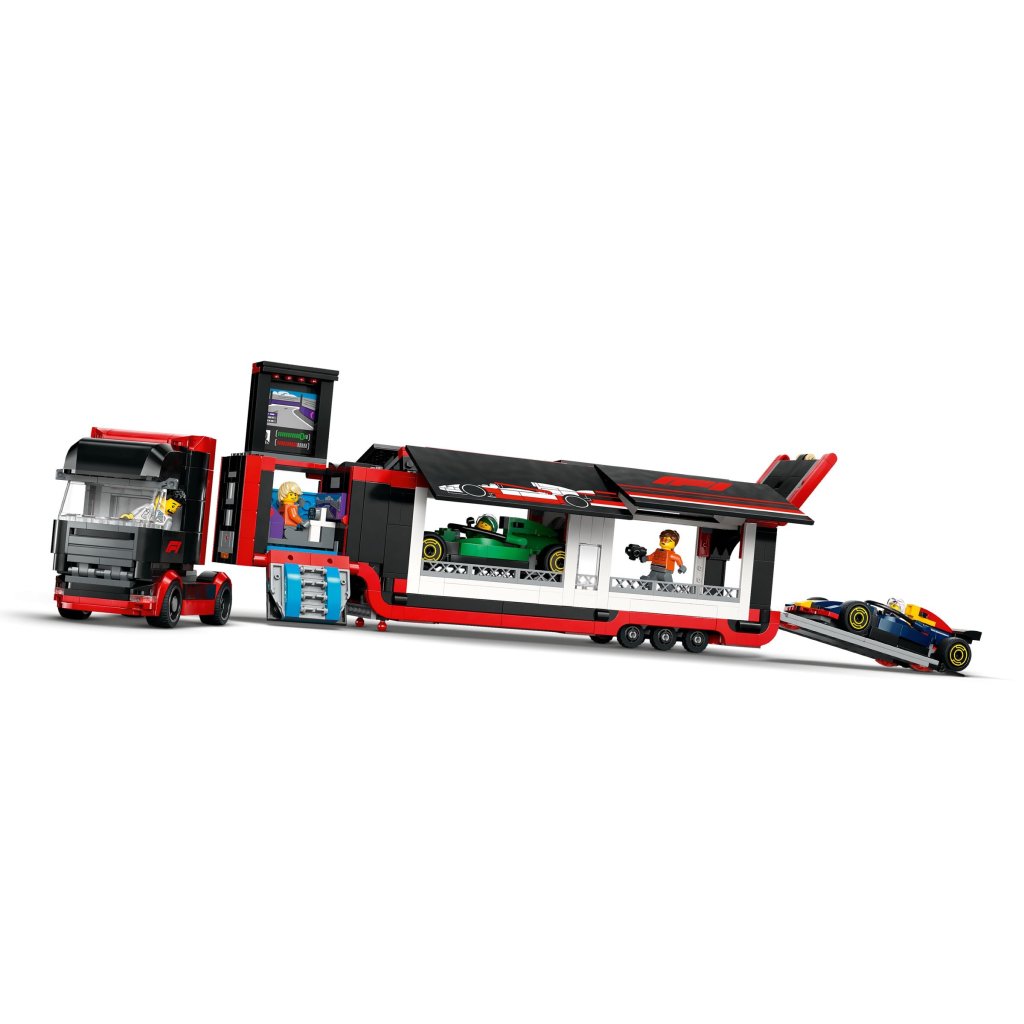 Конструктор LEGO City Вантажівка F1 з автомобілями RB20 та AMR24 (60445)