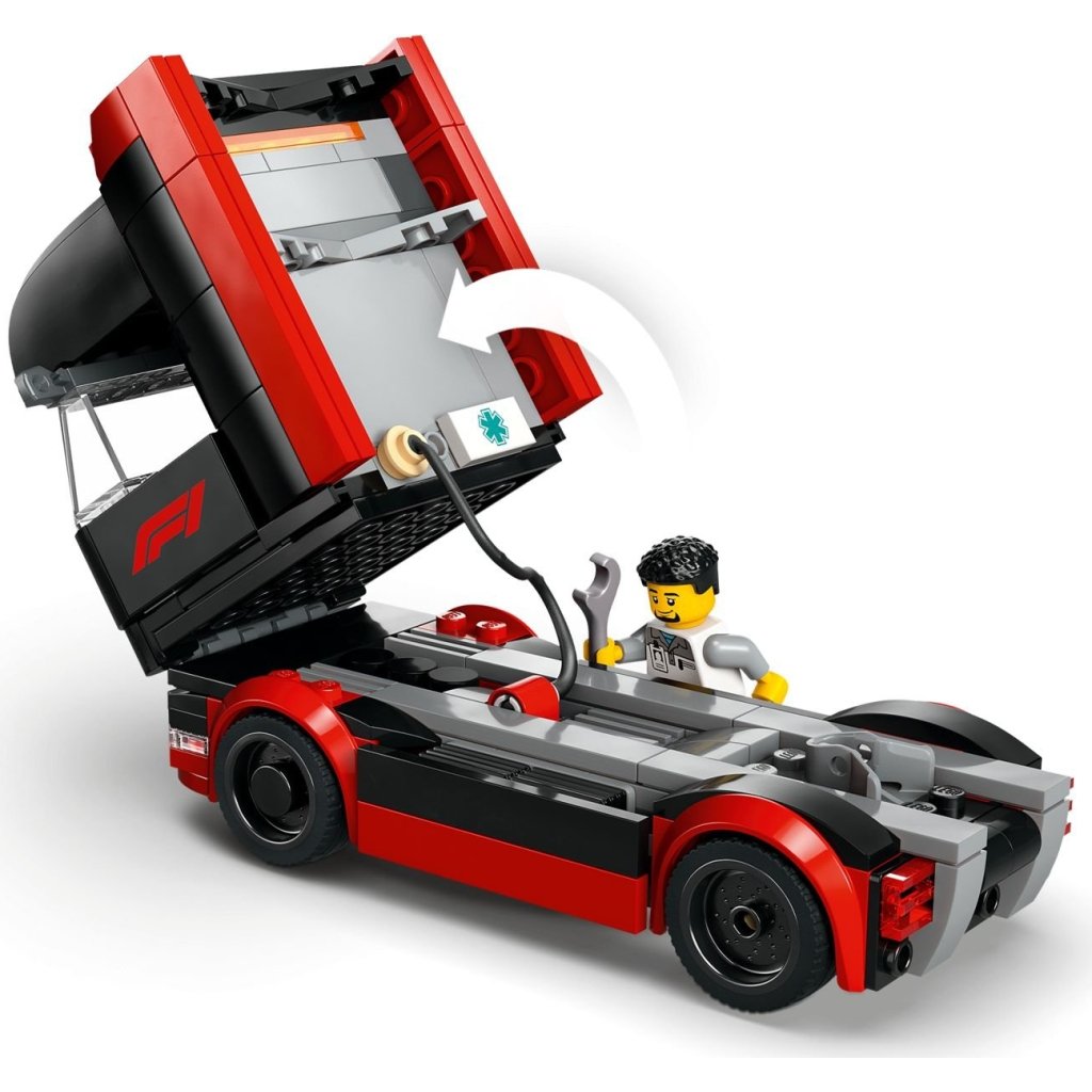 Конструктор LEGO City Вантажівка F1 з автомобілями RB20 та AMR24 (60445)
