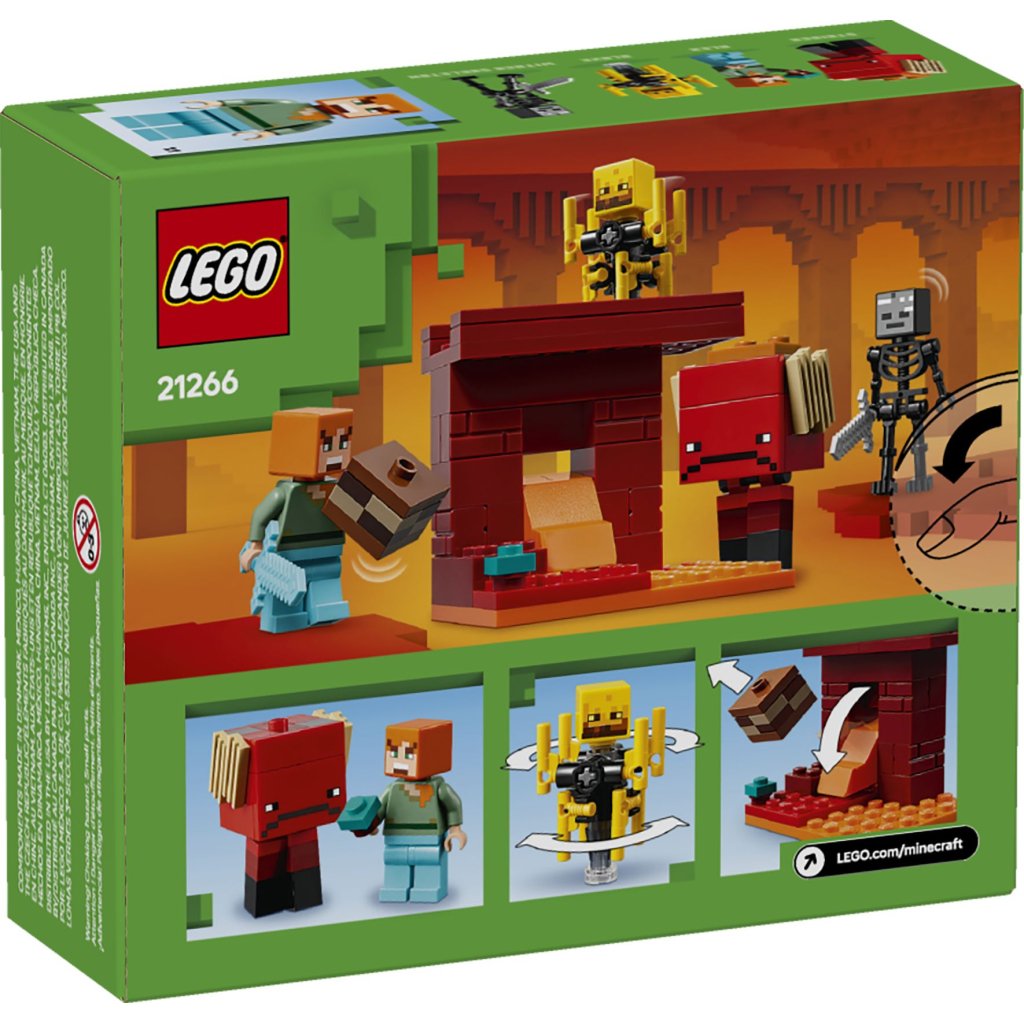 Конструктор LEGO Minecraft Битва з лавою у Незері (21266)