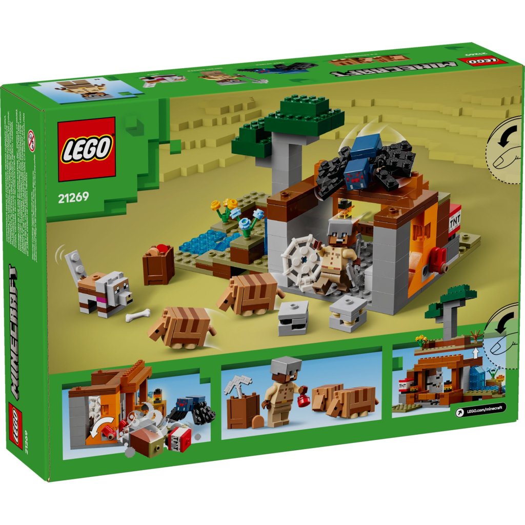 Конструктор LEGO Minecraft Шахтна експедиція Броненосець (21269)