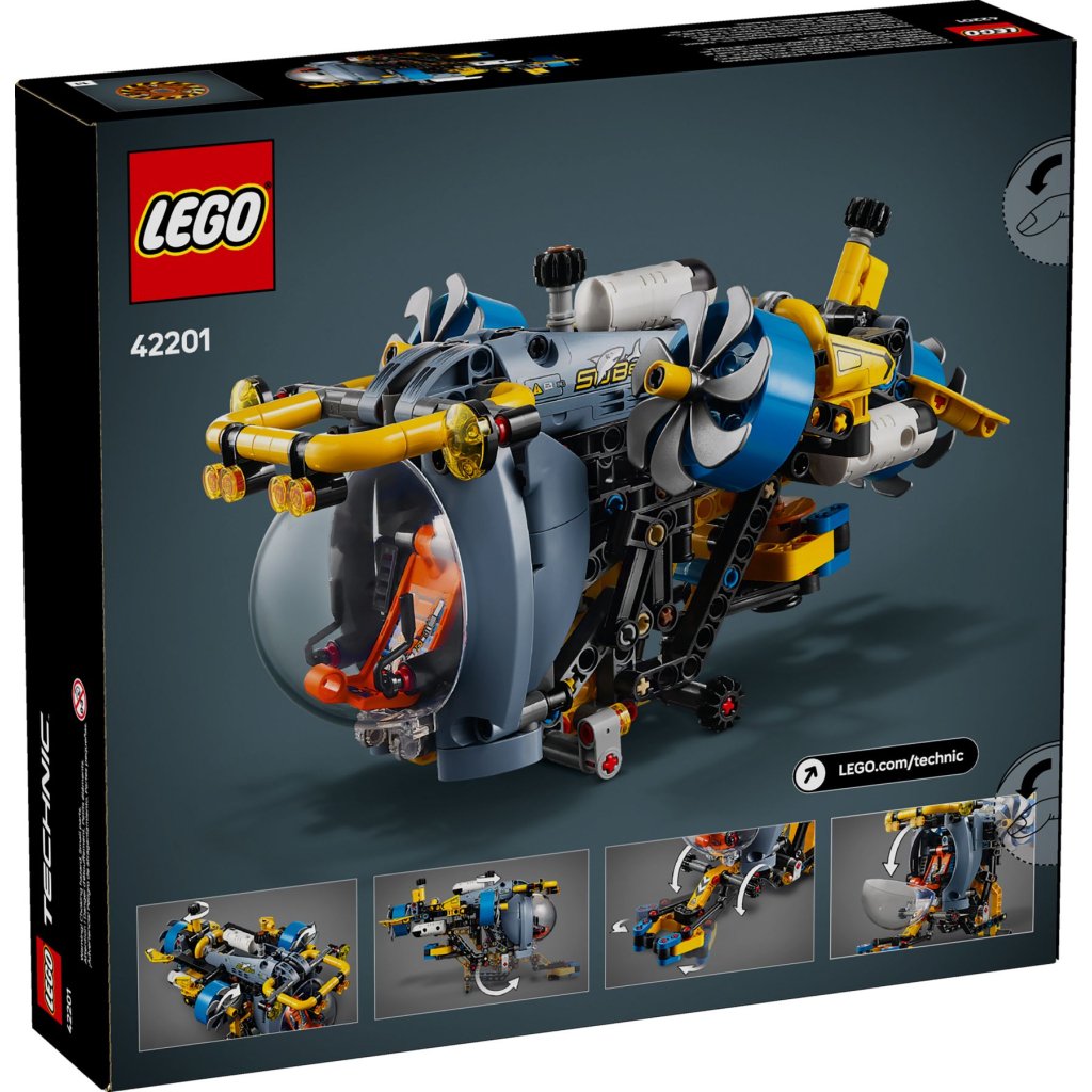 Конструктор LEGO Technic Глибоководний дослідницький підводний човен (42201)