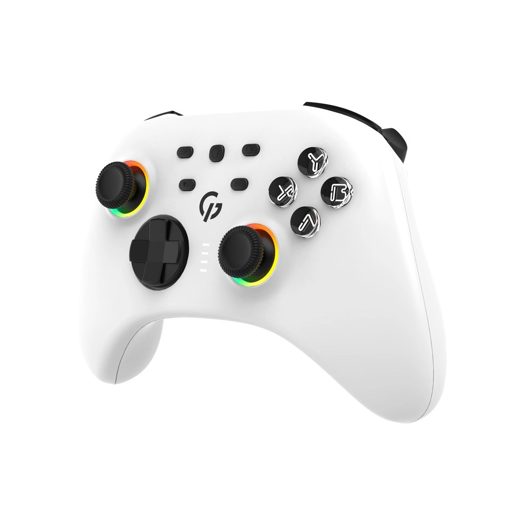 Геймпад GamePro GPX13W 2.4G/BT 5.1/USB/PC/iOS/Android RGB White (GPX13W)
