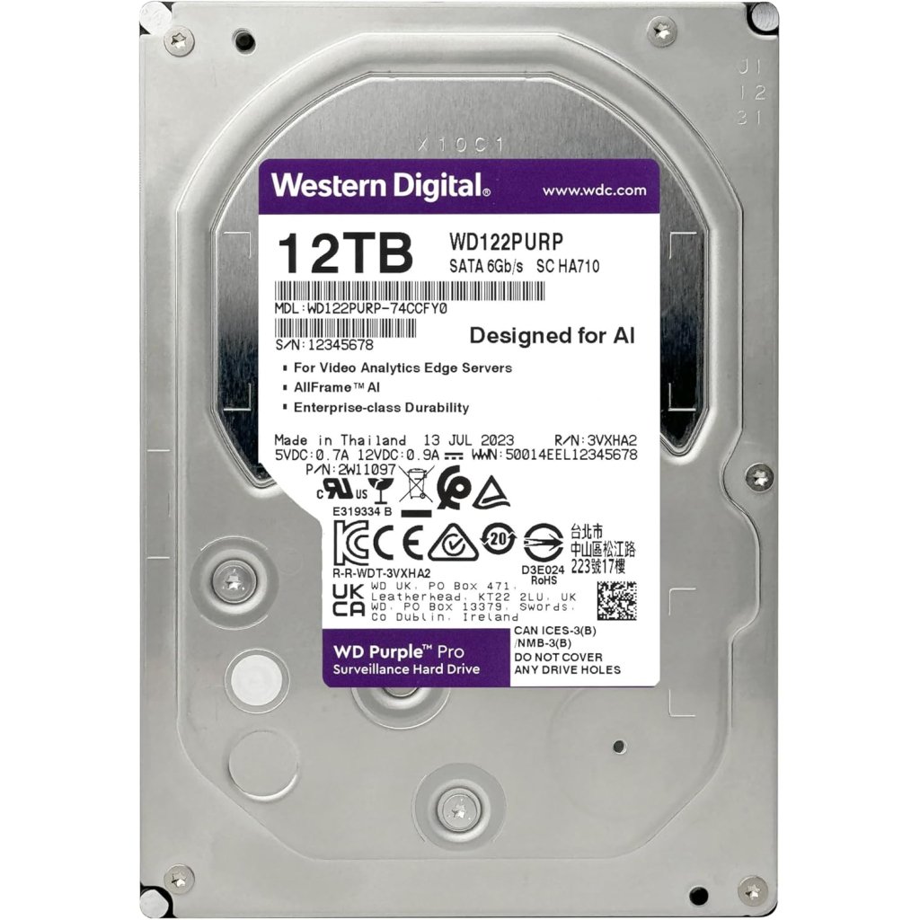 Жорсткий диск 3.5″ 12TB WD (WD122PURP)