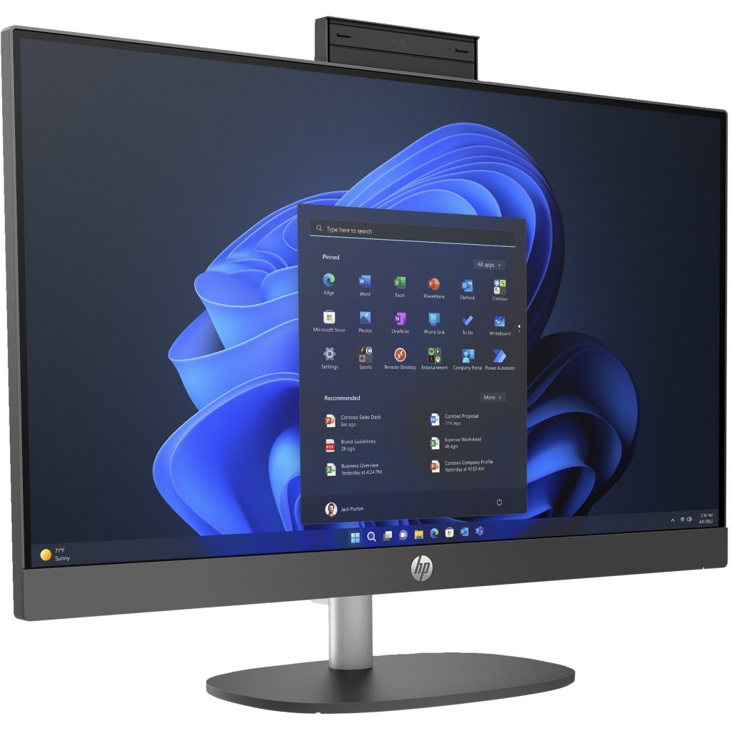 Комп’ютер HP ProOne 245 G10 AiO / Ryzen3 7320U, 8, 512, Cam, WiFi, K&M (A54ZTET)