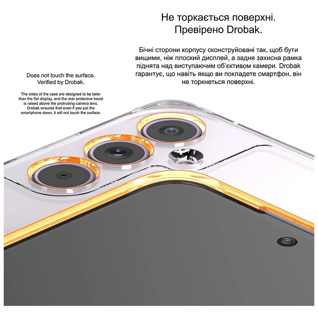 Чохол до мобільного телефона Drobak Acrylic Case with Airbag Samsung Galaxy A55 5G Camera cover (949425)