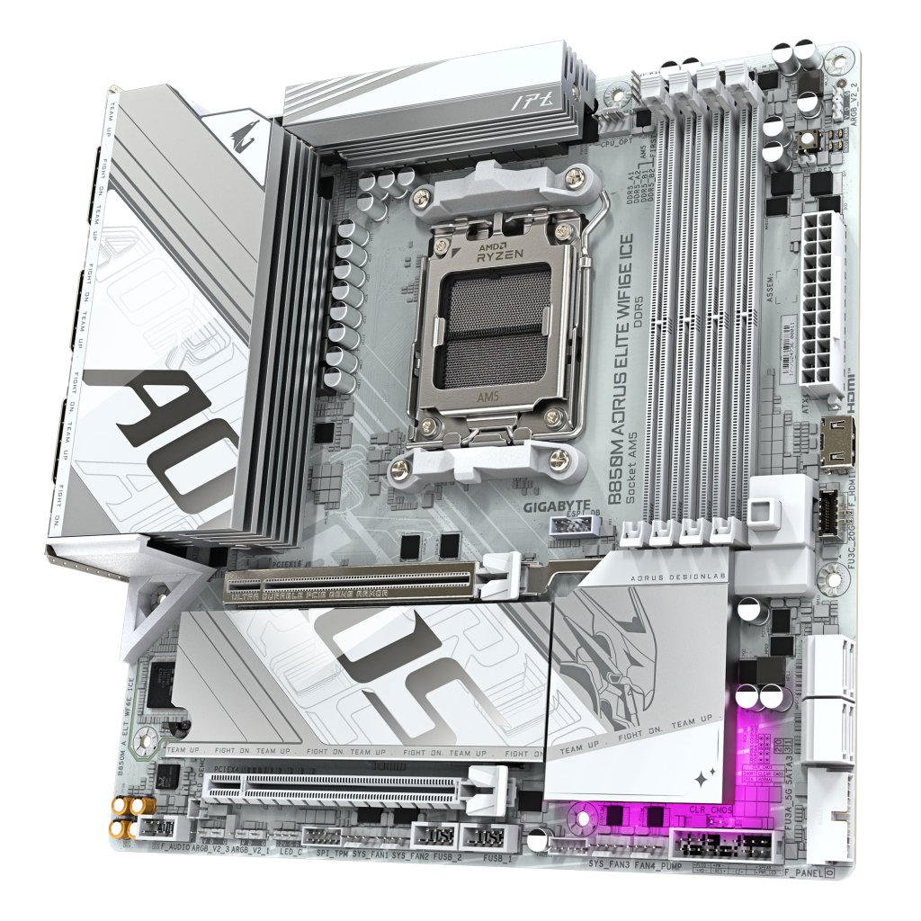 Материнська плата GIGABYTE B850M A ELT WF6E ICE (B850M AORUS ELITE WIFI6E ICE)