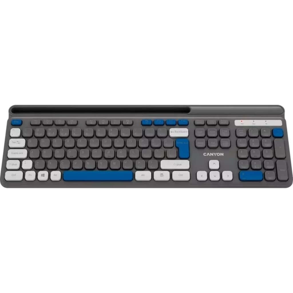 Клавіатура Canyon HKB-W03 Wireless UA Grey (CNS-HKBW03DG)