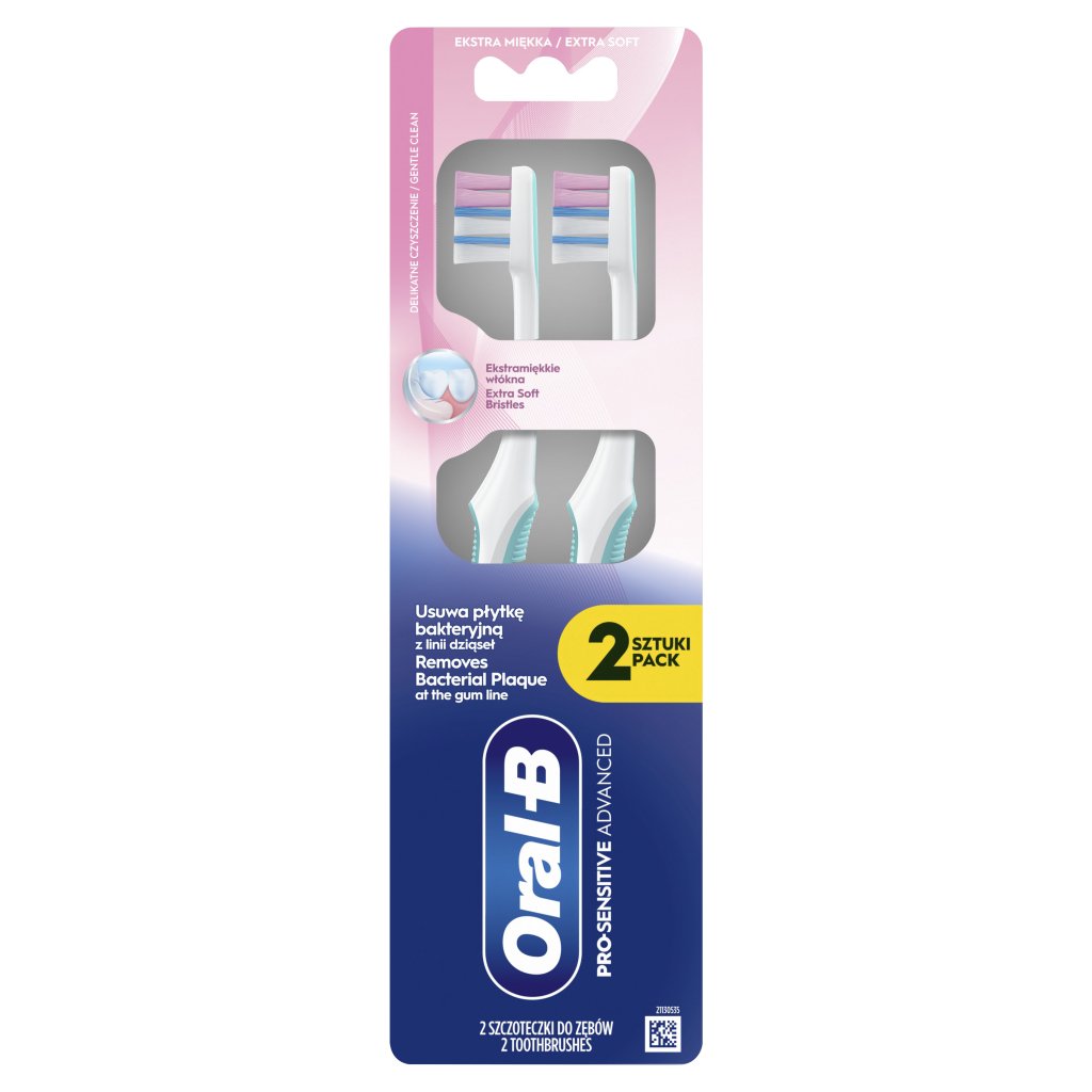 Зубна щітка Oral-B Pro-Sensitive Advanced Екстрам’яка 2 шт. (8700216567916)