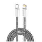 Дата кабель USB-C to Lightning 2.0m (PDF Fast Charging 27W) black ColorWay (CW-CBPDCL068-BK)