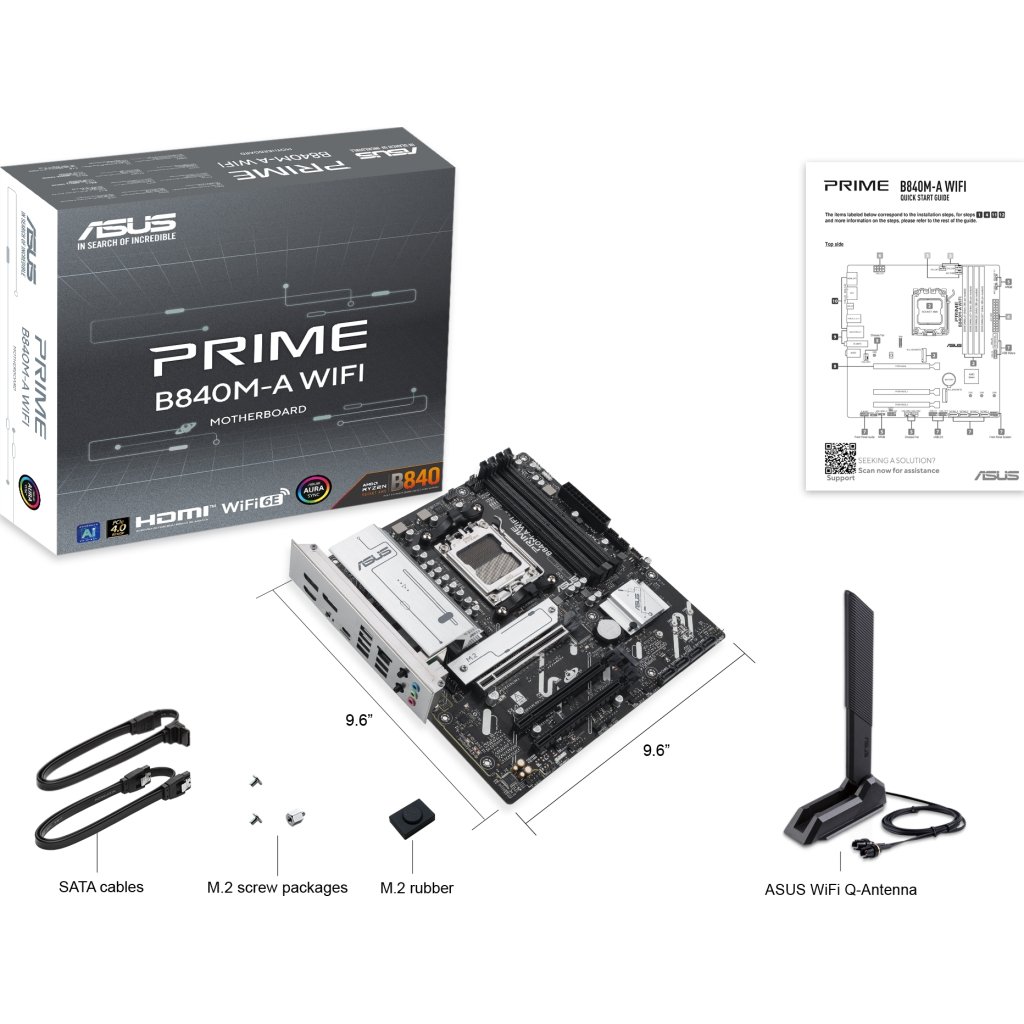 Материнська плата ASUS PRIME B840M-A WIFI