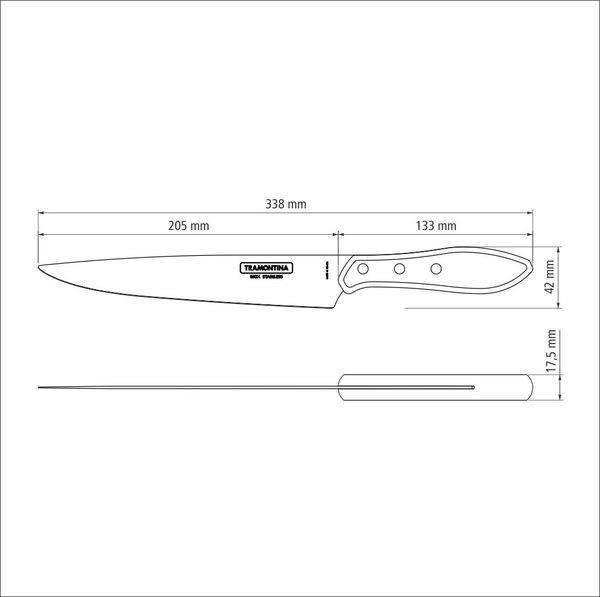 Ніж для м’яса Tramontina Barbecue Polywood, 203 мм