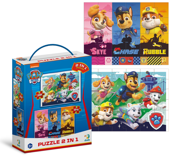 Пазл Dodo Paw Patrol Такі хороші цуценята, 2 в 1 (200561)