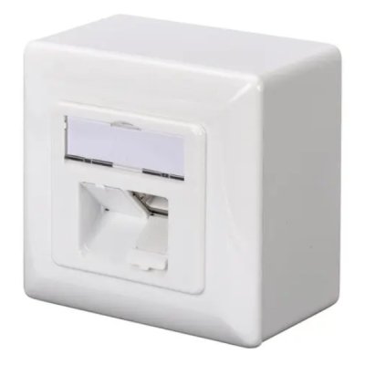 Комп’ютерна розетка Digitus 2xRJ45 FTP, для відкритої проводки (DN-9002-N)