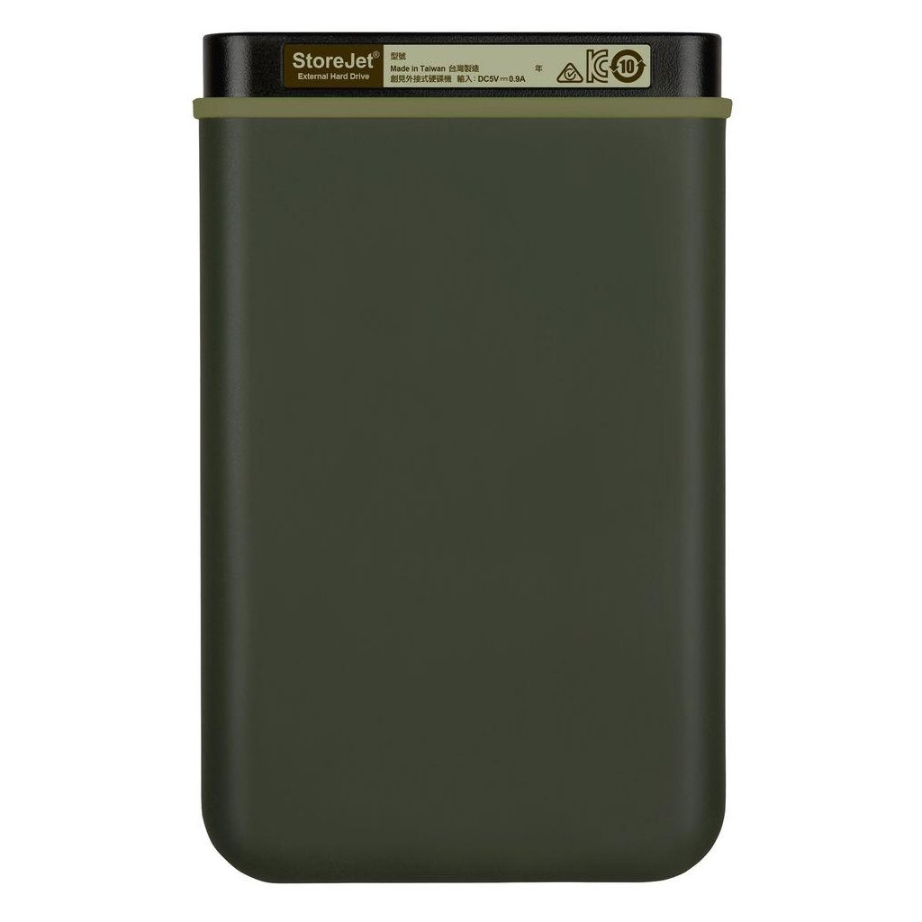 HDD накопичувач Transcend StoreJet 25M3G 1TB (TS1TSJ25C3N) USB 3.1 Military Green