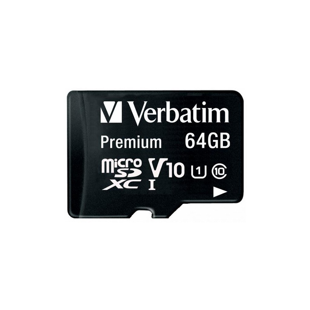 Карта пам’яті Verbatim 64GB microSDHC Class 10 (44084)