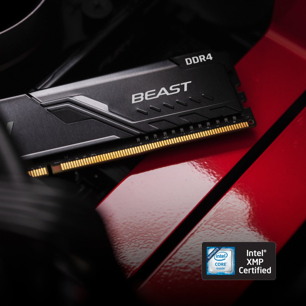 Модуль пам’яті для комп’ютера DDR4 32GB (2x16GB) 3200 MHz Fury Beast Black Kingston Fury (ex.HyperX) (KF432C16BB1K2/32)