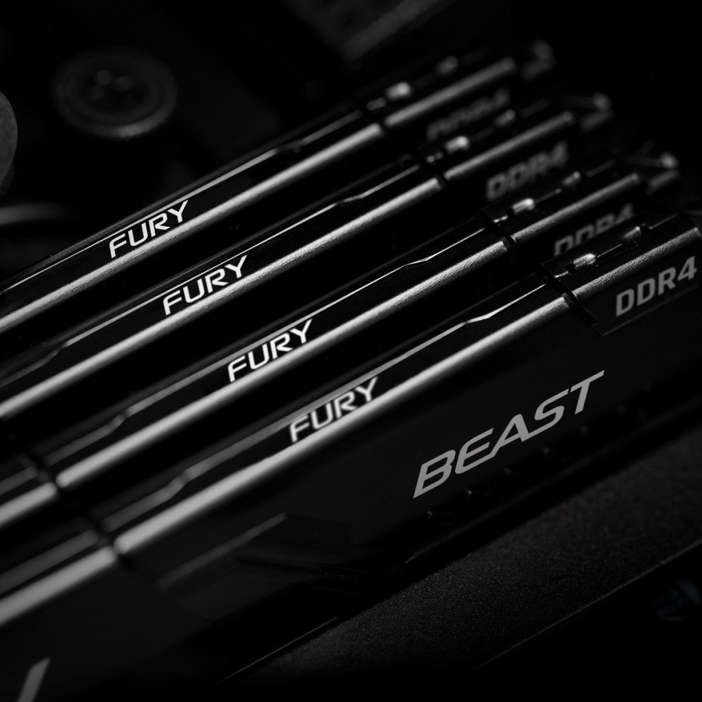 Модуль пам’яті для комп’ютера DDR4 32GB (2x16GB) 3200 MHz Fury Beast Black Kingston Fury (ex.HyperX) (KF432C16BB1K2/32)