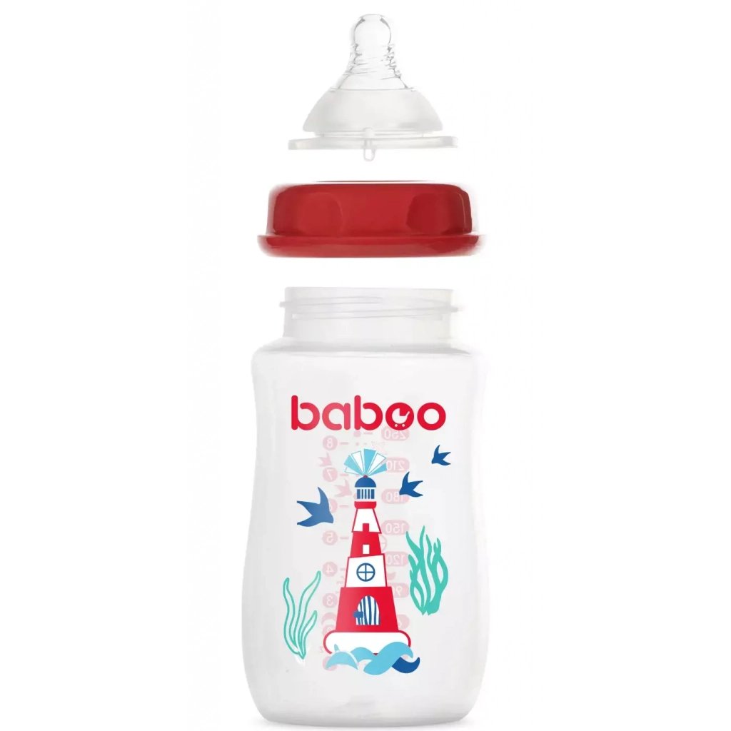 Пляшечка для годування Baboo Морський маяк 250 мл (3-116)