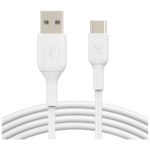 Дата кабель USB 2.0 AM to Type-C 1.0m PVC white Belkin (CAB001BT1MWH)