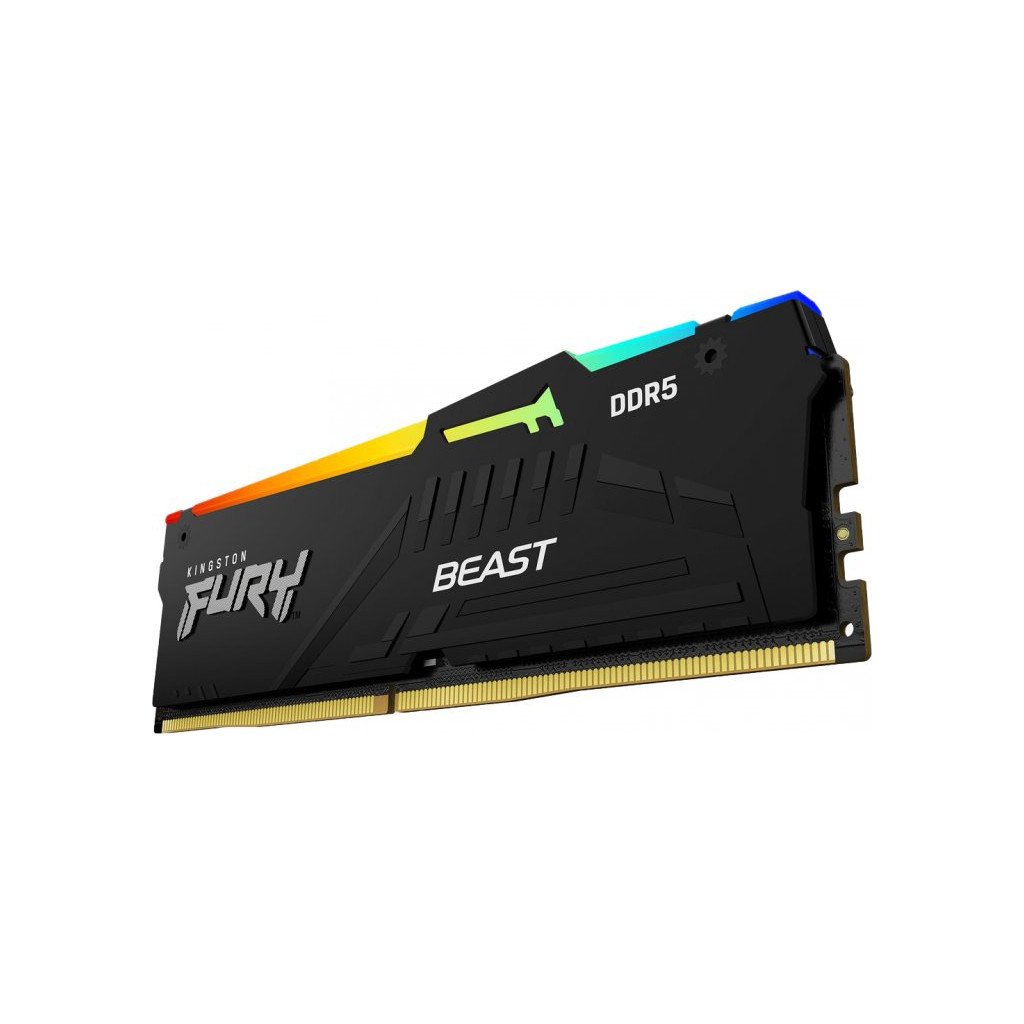 Модуль пам’яті для комп’ютера DDR5 32GB (2x16GB) 5200 MHz Beast RGB XMP Kingston Fury (ex.HyperX) (KF552C40BBAK2-32)