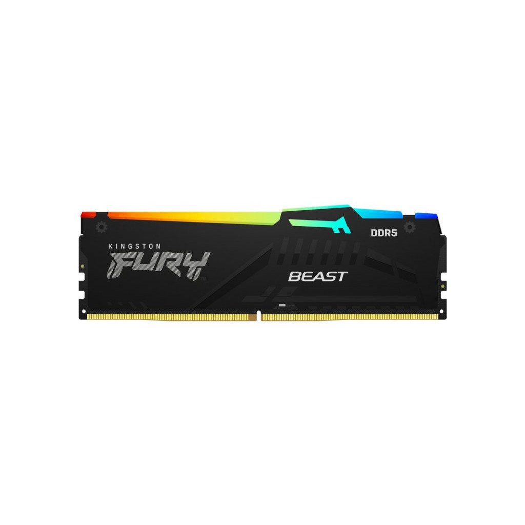 Модуль пам’яті для комп’ютера DDR5 32GB (2x16GB) 5200 MHz Beast RGB XMP Kingston Fury (ex.HyperX) (KF552C40BBAK2-32)