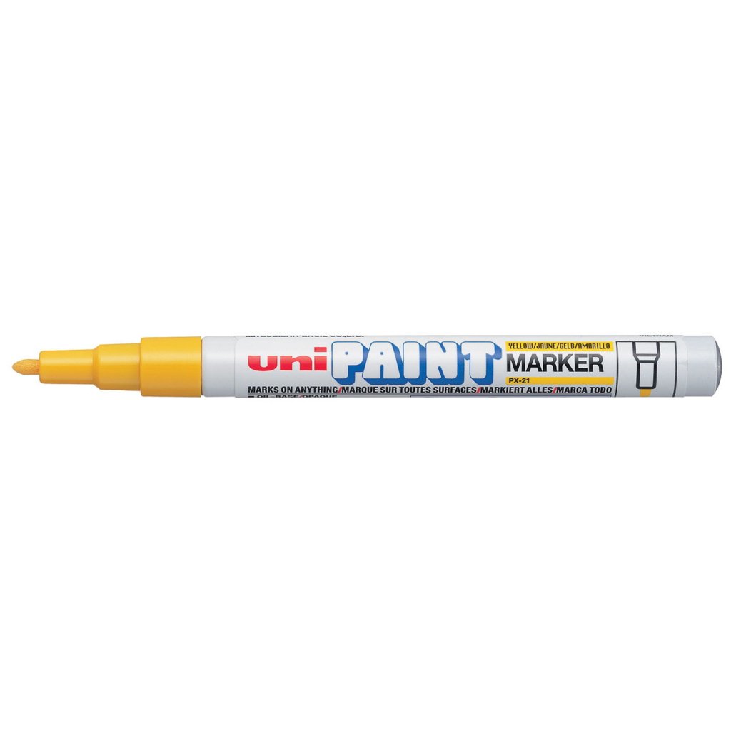 Маркер UNI перманентний Paint Жовтий 0.8-1.2 мм (PX-21.Yellow)