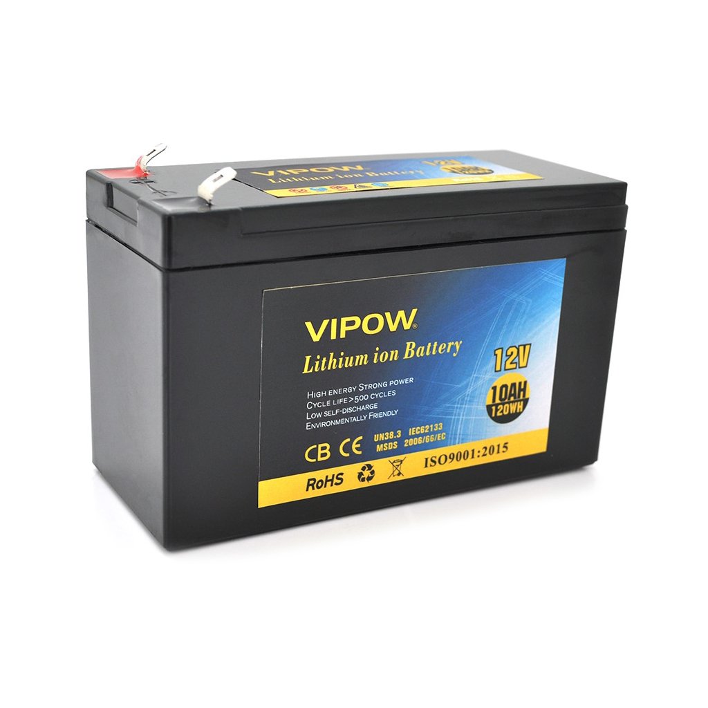 Батарея до ДБЖ Vipow 12V – 10Ah Li-ion (VP-12100LI)