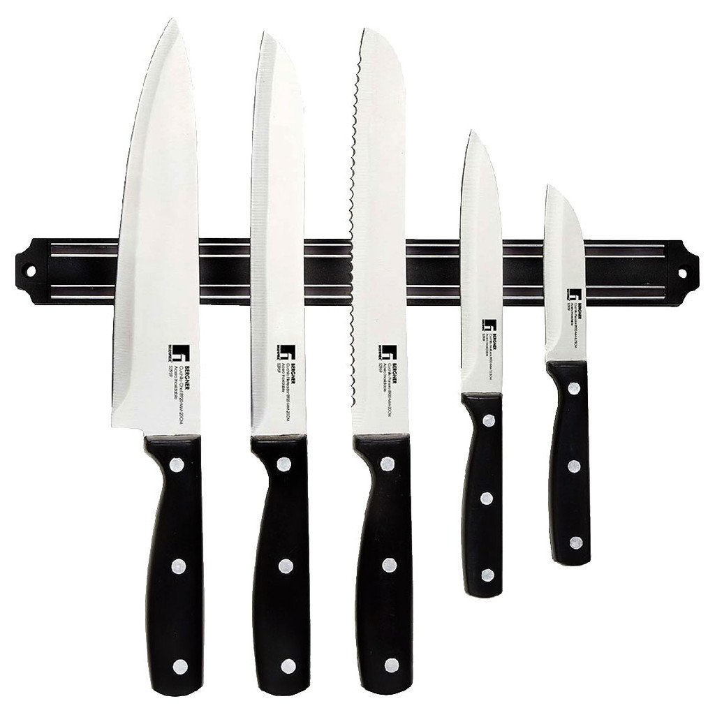 Набір ножів MasterPro Gourmet Pepe з магнітним тримачем (BGMP-4330)