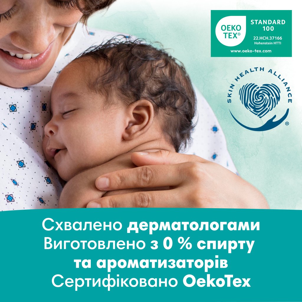 Дитячі вологі серветки Pampers Harmonie Aqua 4 пачки х 48 шт (8006540556139)