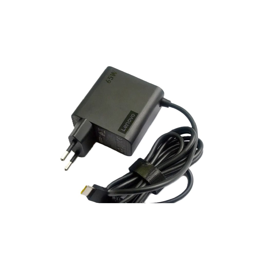 Блок живлення до ноутбуку Lenovo 65W роз’єм USB type-C (ADLX65ULGE2A / A40389)