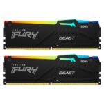 Модуль пам’яті для комп’ютера DDR5 64GB (2x32GB) 6000 MHz Beast RGB EXPO Kingston Fury (ex.HyperX) (KF560C30BBEAK2-64)