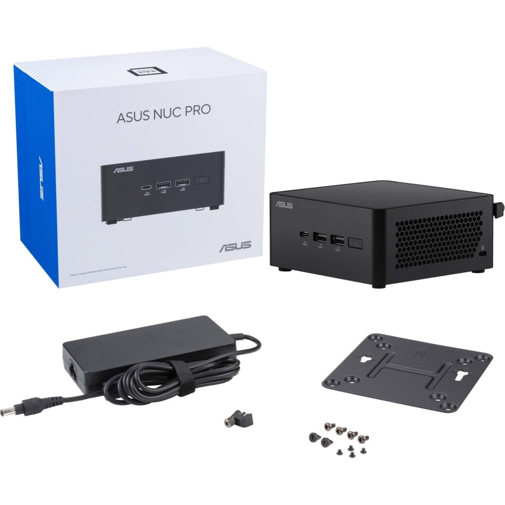 Комп’ютер ASUS NUC 14 Pro RNUC14RVHI300002I / Core 3 100U, M.2 22×80 NVMe, 22×42 NVMe/2.5” SATA (90AR0072-M00040)
