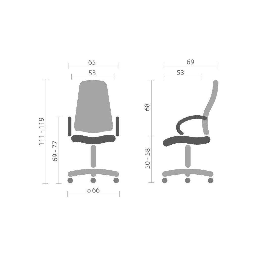 Офісне крісло Аклас Селін ANF Бежевий (1705B-2 Beige) (00146343)