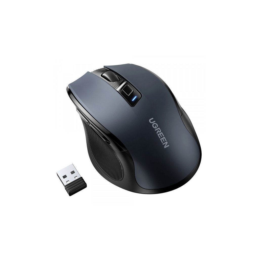 Мишка Ugreen MU006 Ergonomic Wireless Gray/Black (15063)