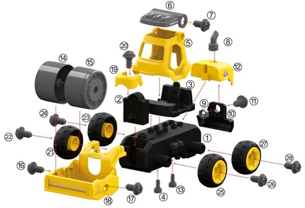 Каток з електродвигуном Diy Spatial Creativity LM8012-DZ-1