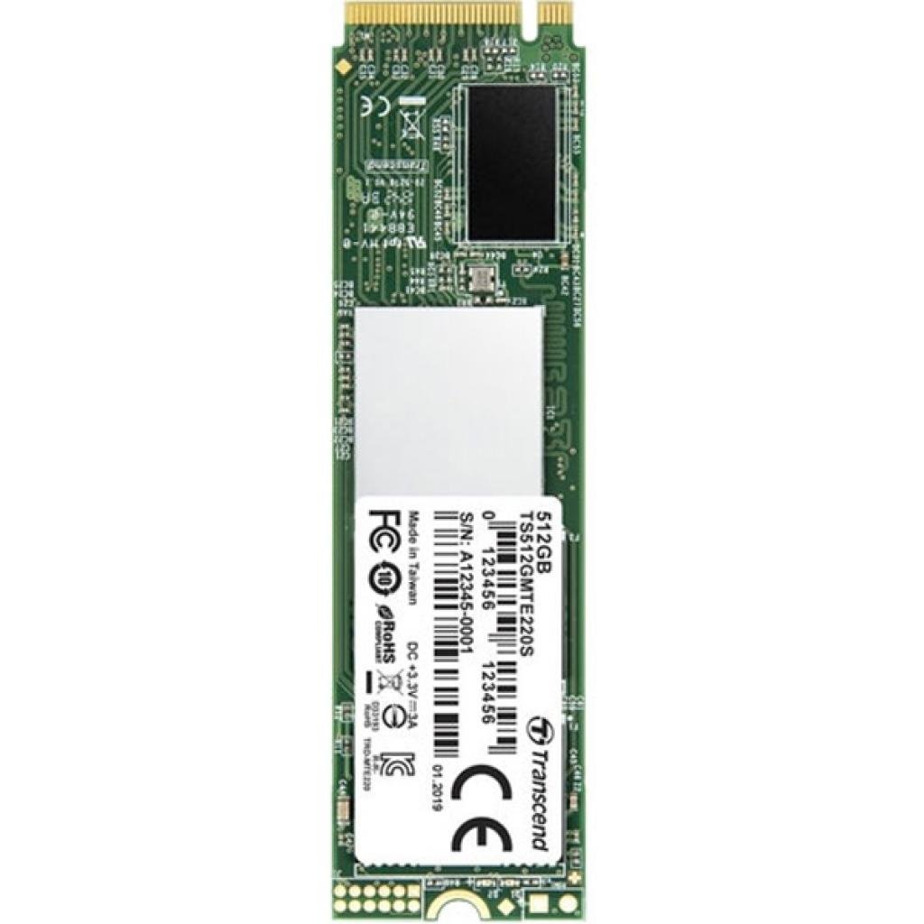 SSD накопичувач Transcend MTE220S 512GB NVMe M.2 PCI-E 3D TLC (TS512GMTE220S)