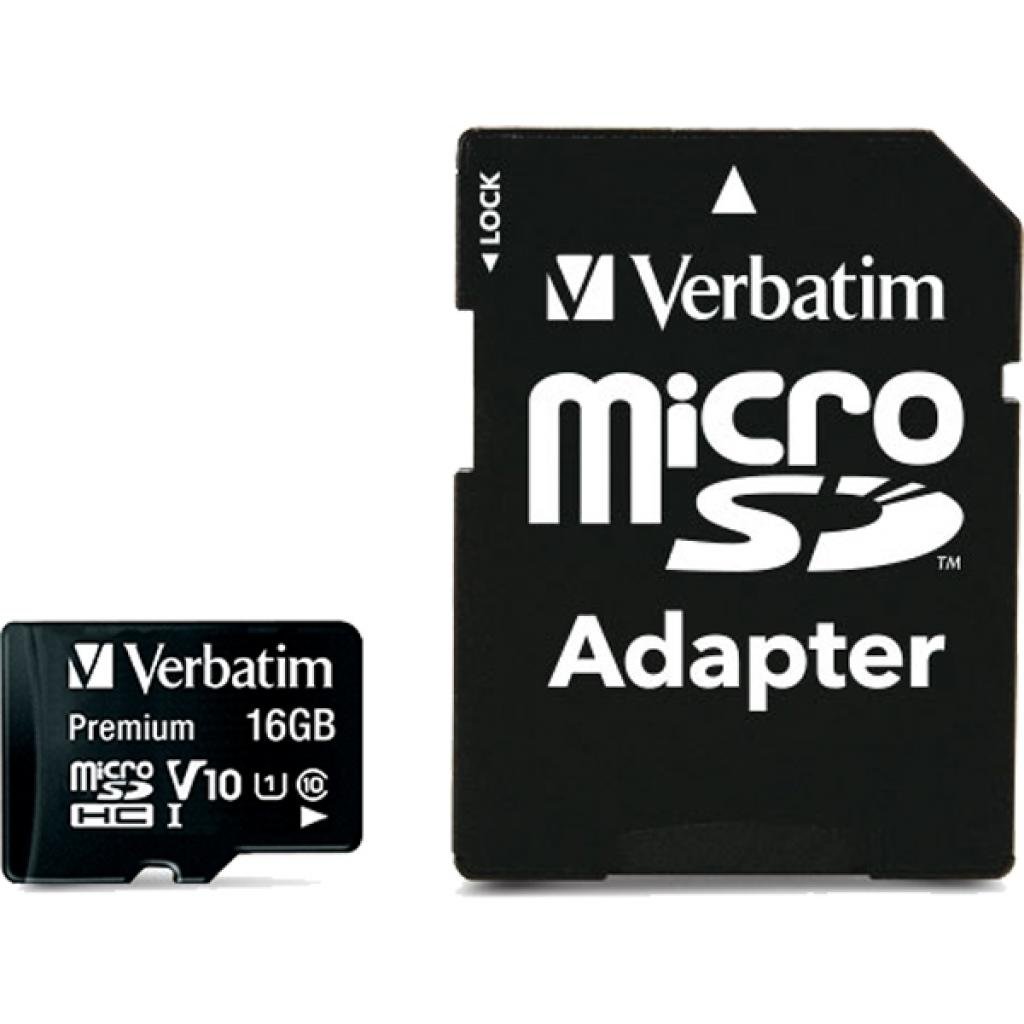 Карта пам’яті Verbatim 16GB microSDHC class 10 (MDAVR-10/G)