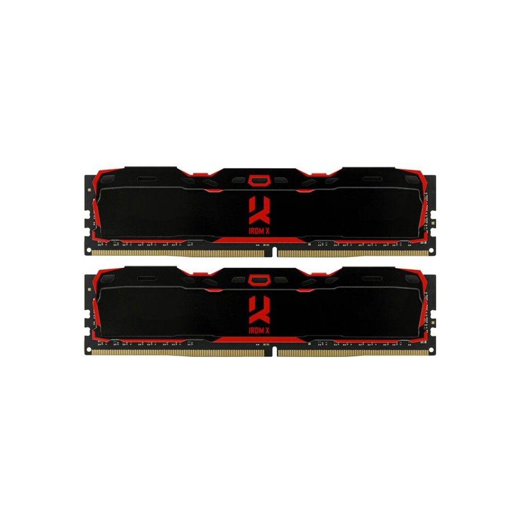 Модуль пам’яті для комп’ютера DDR4 32GB (2x16GB) 3200 MHz IRDM Black Goodram (IR-X3200D464L16A/32GDC)