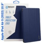 Чохол до планшета BeCover Tri Fold Soft TPU mount Apple Pencil Apple iPad Air 5 (2022) 10.9″ Deep Blue (708454)